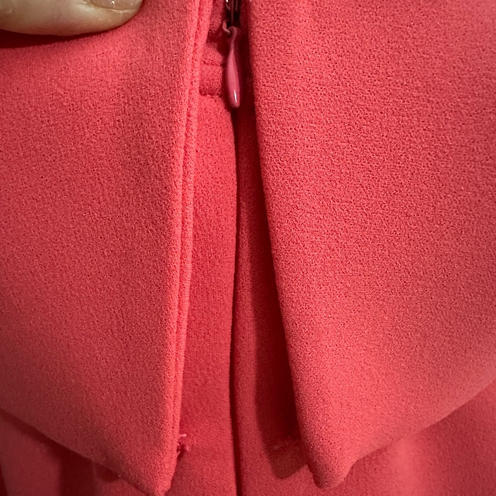 Calvin Klein Coral Pink off the shoulder dress - Picture 8 of 8
